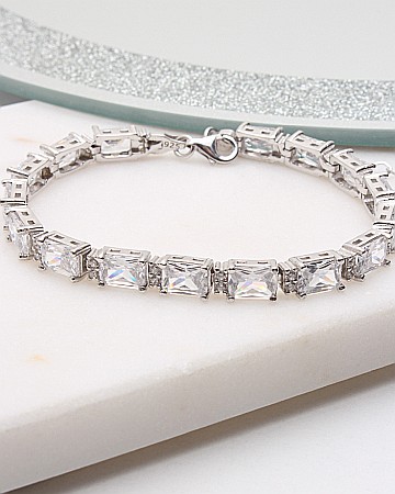 Bratari din argint si cubic zirconia - Bratara argint si cubic zirconia cod 5-50378, gr16.9