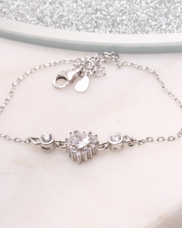 CATEGORII - Bratara argint si cubic zirconia, gr2.9