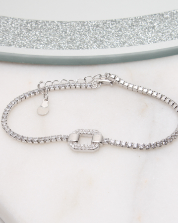 CATEGORII - Bratara argint si cubic zirconia, gr3.9