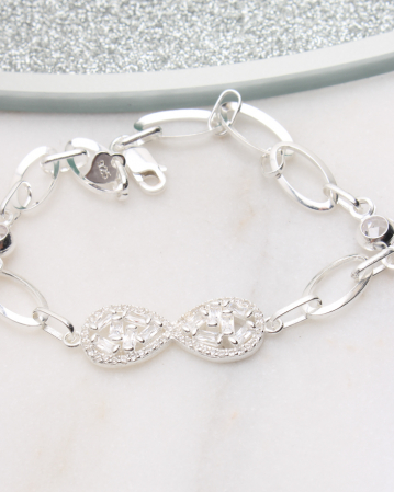CATEGORII - Bratara argint si cubic zirconia, gr6.8