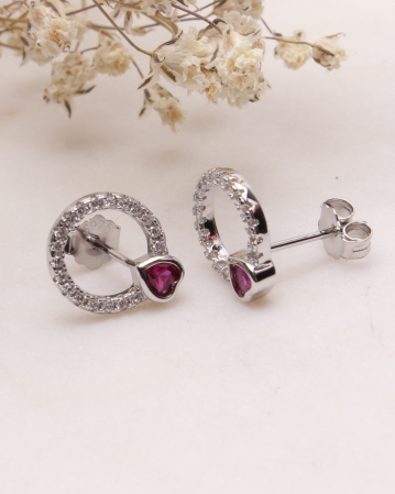 CATEGORII - Cercei argint 925 si cubic zirconia, 1.4g