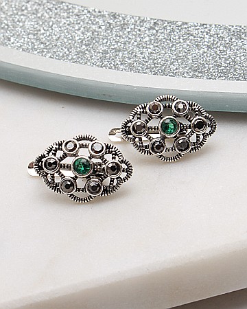 Cercei din argint si marcasite - Cercei argint cu marcasite cod 2-50831, gr2.7