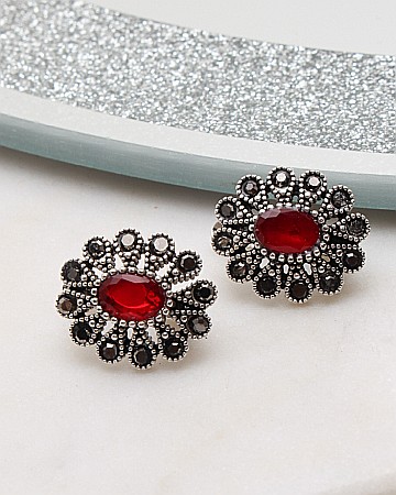 Cercei din argint si marcasite - Cercei argint cu marcasite cod 2-50833, gr3.1