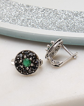 Cercei din argint si marcasite - Cercei argint cu marcasite cod 2-50845, gr2