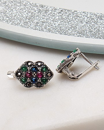 Cercei din argint si marcasite - Cercei argint cu marcasite cod 2-50847, gr2.2