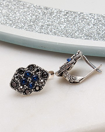 Cercei din argint si marcasite - Cercei argint cu marcasite cod 2-50848, gr2.2