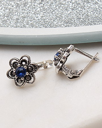Cercei din argint si marcasite - Cercei argint cu marcasite cod 2-50849, gr1.9