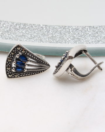 CATEGORII - Cercei argint cu marcasite, gr4.9
