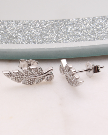 CATEGORII - Cercei argint frunza, gr1.8