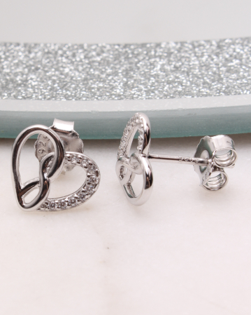 CATEGORII - Cercei argint inima, gr1.5