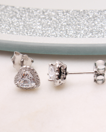 CERCEI ARGINT - Cercei argint inima, gr1.9