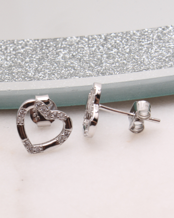 CERCEI ARGINT - Cercei argint inimioara, gr1.1