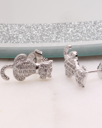 CERCEI ARGINT - Cercei argint pisicuta, gr1.9