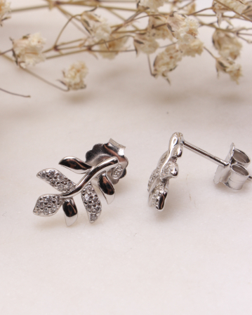 CERCEI ARGINT - Cercei argint si cubic zirconia, 1.5g