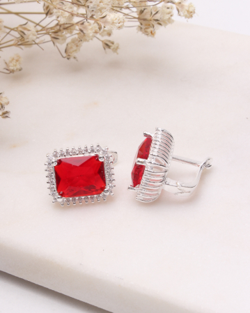 CERCEI ARGINT - Cercei argint si cubic zirconia, 5.1g