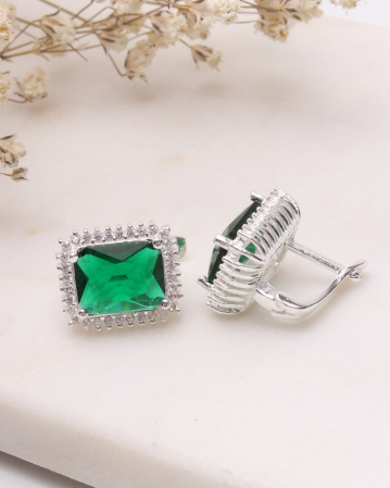 CERCEI ARGINT - Cercei argint si cubic zirconia, 5g