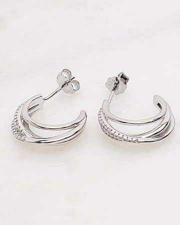 CERCEI ARGINT - Cercei argint si cubic zirconia cod 2-48275, gr3.6