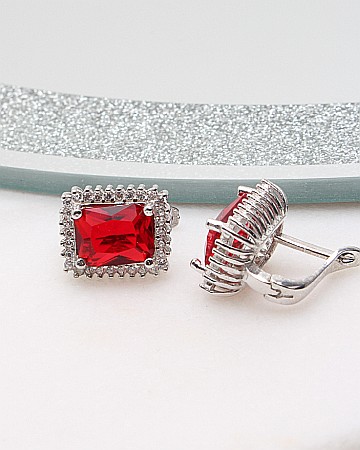 CATEGORII - Cercei argint si cubic zirconia cod 2-50568, gr4.6