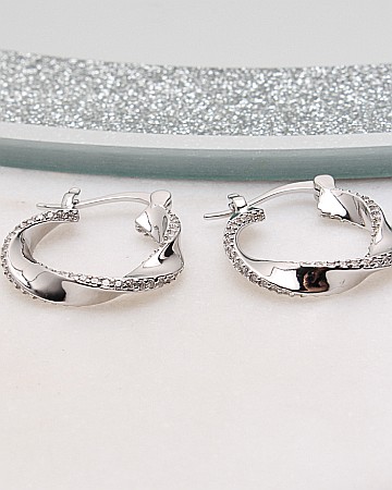 Cercei din argint si cubic zirconia - Cercei argint si cubic zirconia cod 2-51226, gr4.1