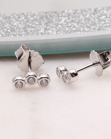 CERCEI ARGINT - Cercei argint si cubic zirconia, gr1.1