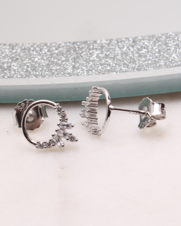 CERCEI ARGINT - Cercei argint si cubic zirconia, gr1.2