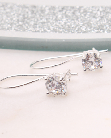 CERCEI ARGINT - Cercei argint si cubic zirconia, gr1.3