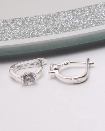CERCEI ARGINT - Cercei argint si cubic zirconia, gr1.5