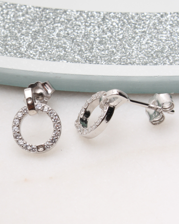 CERCEI ARGINT - Cercei argint si cubic zirconia, gr1.5