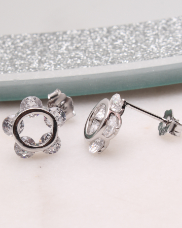 CERCEI ARGINT - Cercei argint si cubic zirconia, gr1.6