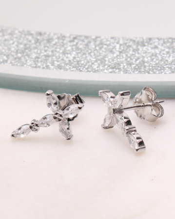CERCEI ARGINT - Cercei argint si cubic zirconia, gr1.8