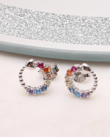 CERCEI ARGINT - Cercei argint si cubic zirconia, gr1.8