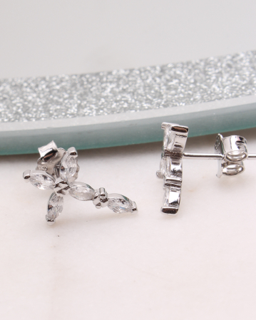 CERCEI ARGINT - Cercei argint si cubic zirconia, gr1.8