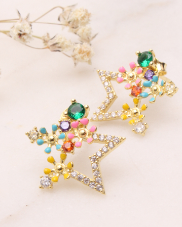 CATEGORII - Cercei argint si cubic zirconia, gr2.2