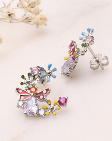 CATEGORII - Cercei argint si cubic zirconia, gr2.5