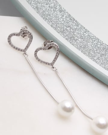 CERCEI ARGINT - Cercei argint si cubic zirconia, gr2.7