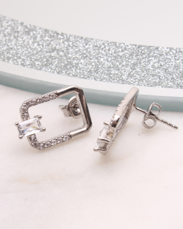 CERCEI ARGINT - Cercei argint si cubic zirconia, gr2.7