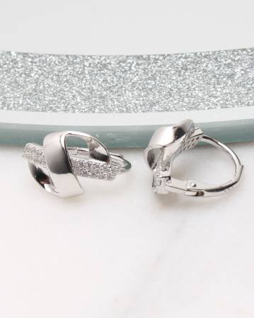 CERCEI ARGINT - Cercei argint si cubic zirconia, gr2.8