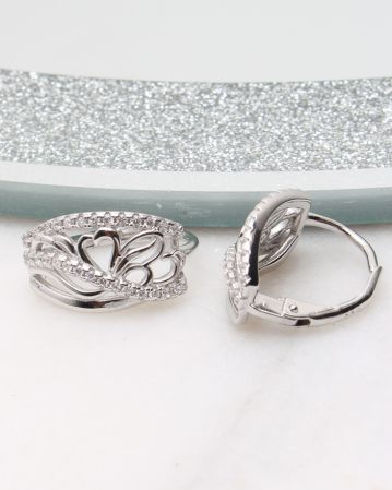 CERCEI ARGINT - Cercei argint si cubic zirconia, gr3