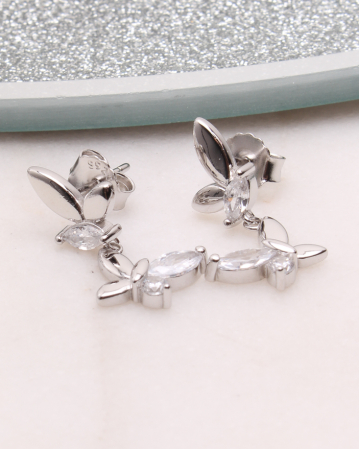 CERCEI ARGINT - Cercei argint si cubic zirconia, gr3