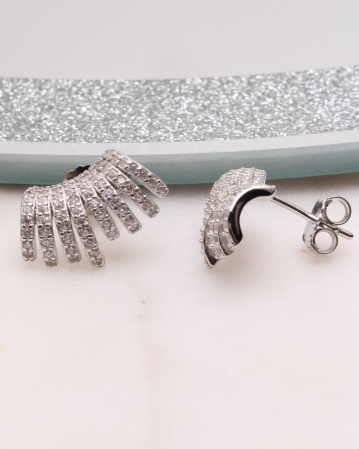 CATEGORII - Cercei argint si cubic zirconia, gr3.6