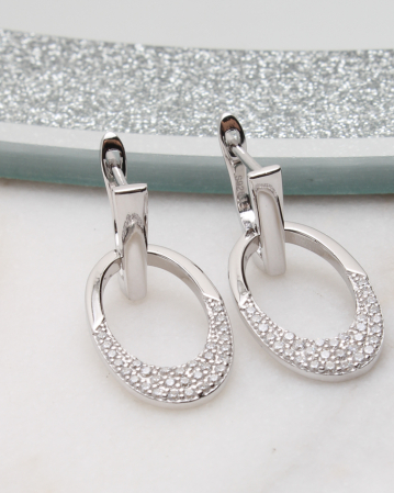 CATEGORII - Cercei argint si cubic zirconia, gr3.7