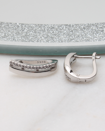CATEGORII - Cercei argint si cubic zirconia, gr3.9
