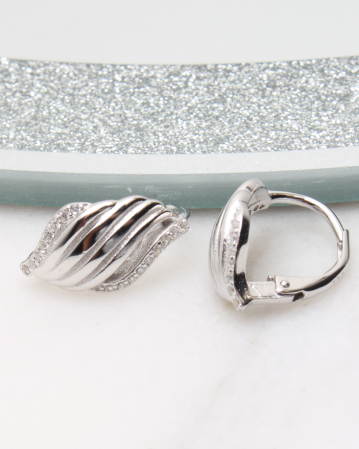 CERCEI ARGINT - Cercei argint si cubic zirconia, gr3