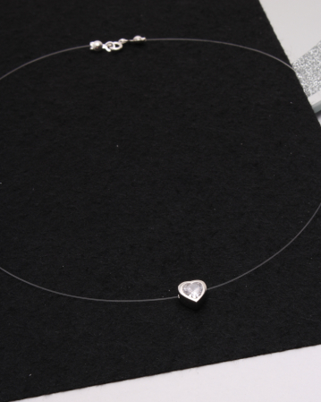 COLIERE ARGINT - Colier argint inima, gr1.5