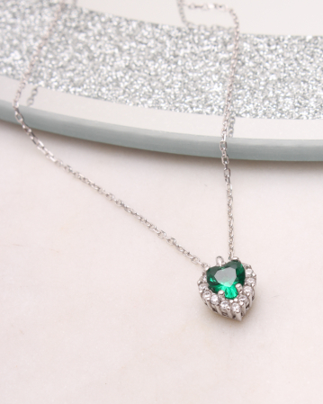 COLIERE ARGINT - Colier argint inima, gr2