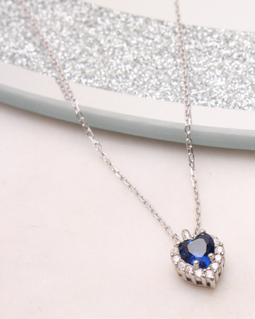 COLIERE ARGINT - Colier argint inima, gr2