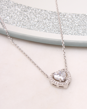 COLIERE ARGINT - Colier argint inima, gr3.2