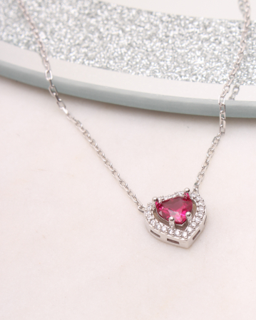 COLIERE ARGINT - Colier argint inima, gr3.2