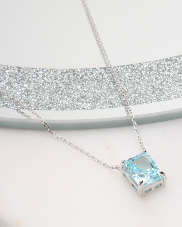 COLIERE ARGINT - Colier argint si cubic zirconia, gr3.5