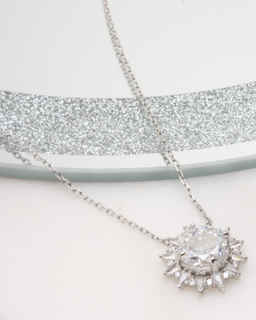 CATEGORII - Colier argint si cubic zirconia, gr6.1